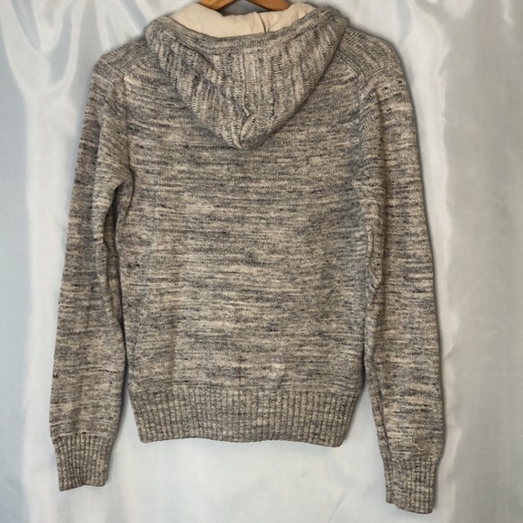 H&M L.O.G.G. Mens Hooded Gray Sweater Long Sleeve 100% cotton Size S - Picture 6 of 12